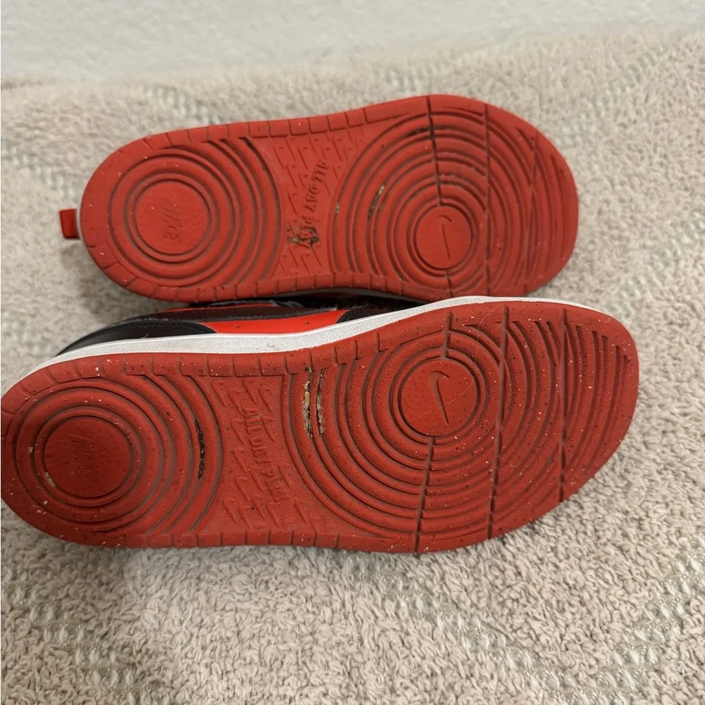 Nike Court Borough Low Recraft – Kids’ Size 2Y | Red & Black - Picture 6 of 8